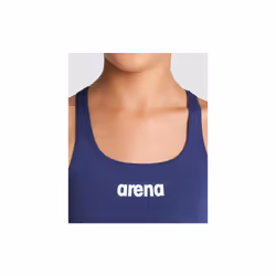 Arena Team Girls Swim Pro Solid 50+ UV Protection Sports Swiming Costume - Navy - 30
