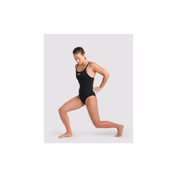 Arena Team Women Swimsuit Swim Pro UV Protected MaxLife Echo Swimwear, Black - 34