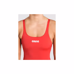 Arena Team Women Swimsuit Swim Pro Racerback Solid Swimming Costume Red - 34