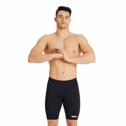 Arena Men's Team Colors Solid Swim Jammer MaxLife Athletic Swimwear Professional Training Swimsuit Sports Bathing Suit  Black ...