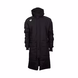 arena Standard Team Unisex Solid Parka  Black  Medium