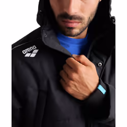 arena Standard Team Unisex Solid Parka  Black  Medium