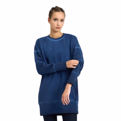 ARENA Women's Standard Icons Oversize Crew Sweatshirt  Navy Delave/Navy/White
