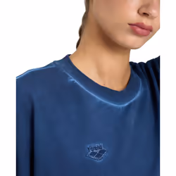 ARENA Women's Standard Icons Oversize Crew Sweatshirt  Navy Delave/Navy/White