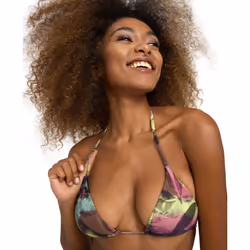 ARENA Women's Standard Allover Triangle Bikini  Red Fandango Multi  Large