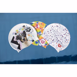 Arena Print 2 Unisex Silicone Swim Cap for Adults  Women and Men Intensive Training Comfortable Non-Slip Long Hair Swimming Hat  Falling Leaves