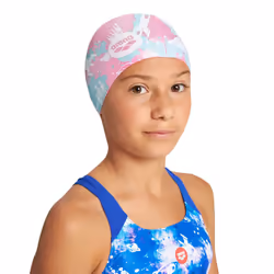 Arena Junior Silicone Unisex Print Swim Cap for Boys and Girls Comfortable Durable Kids Pool Bathing Cap  One Size  Toucans
