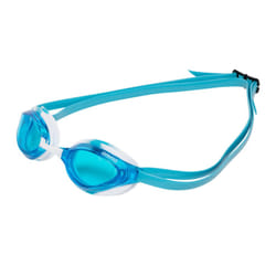 ARENA Python Racing Swim Goggles for Men and Women  UV Protection  Anti-Fog  Dual Strap  Non-Mirror Lens  Blue/White Sky