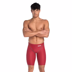 Mens Arena Powerskin Next Jammers Stretch Fit Quick Dry Swim Shorts - Deep Red - 32