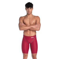 Mens Arena Powerskin Next Jammers Stretch Fit Quick Dry Swim Shorts - Deep Red - 32