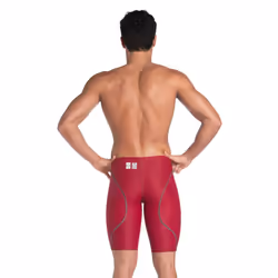 Mens Arena Powerskin Next Jammers Stretch Fit Quick Dry Swim Shorts - Deep Red - 22