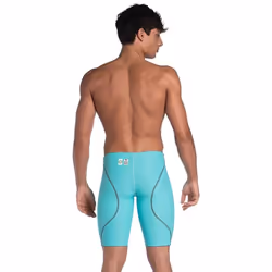 Mens Arena Swimming Powerskin Jammers Quick Dry Plain Swim Shorts - Aquamarine - 34