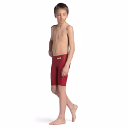 Boys Arena Powerskin Next Jammers Summer Swimming Stretch Fit Shorts - Deep Red - 22