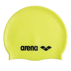 Arena Classic Unisex Soft Silicone Swim Cap for Women and Men  Intensive Training and Racing Comfortable Non-Slip Long Hair Swimming Hat  Light Yellow