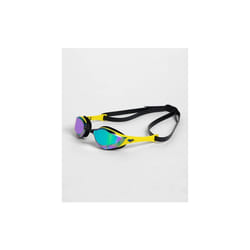 Arena Cobra Edge Swipe Mirror Goggles One Size Anti Fog Swim Glasses - EMERALD-YELLOW-BLACK