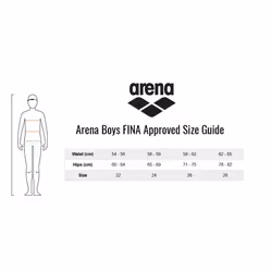 Boys Arena Powerskin Next Jammers Stretch Fit Quick Dry Swimming Shorts - Black - 22
