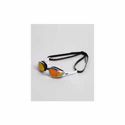 Arena Cobra Edge Swipe Mirror Goggles One Size Anti Fog Swim Glasses - GOLD-WHITE-BLACK
