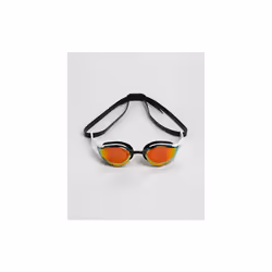 Arena Cobra Edge Swipe Mirror Goggles One Size Anti Fog Swim Glasses - GOLD-WHITE-BLACK