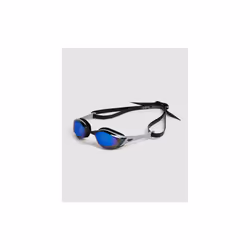 Arena Cobra Edge Swipe Mirror Goggles One Size Anti Fog Swim Glasses - BLUE-SILVER-BLACK