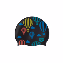 Arena Classic Junior Silicone Unisex Swim Cap for Girls and Boys Comfortable Durable Kids Pool Bathing Cap  One Size  Air Bal ...