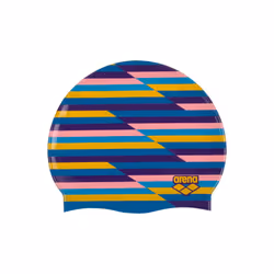 Arena Print 2 Unisex Silicone Swim Cap for Adults Women and Men Intensive Training Swimming Gear Accessories Comfortable Non ...