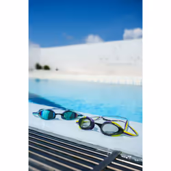 ARENA Unisex Adults Python Racing Swim Goggles for Men and Women Competitive Swimmers Anti-Fog Non-Mirror Lens Max Comfort Lap Swimming  Clear/Shockin