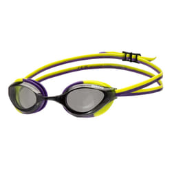ARENA Unisex Adults Python Racing Swim Goggles for Men and Women Competitive Swimmers Anti-Fog Non-Mirror Lens Max Comfort Lap Swimming  Smoke/Plum/Ar