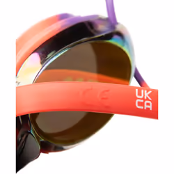 ARENA Tracks Unisex Adult Essential Racing Swim Goggles for Competitive Swimmers Men and Women FINA-Approved Anti-Fog Coated Mirror Lens  Copper/Plum/