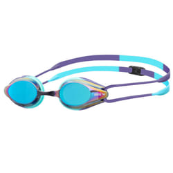 ARENA Tracks Unisex Adult Essential Racing Swim Goggles for Competitive Swimmers Men and Women FINA-Approved Anti-Fog Coated Mirror Lens  Turquoise/Fu