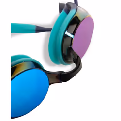 ARENA Tracks Unisex Adult Essential Racing Swim Goggles for Competitive Swimmers Men and Women FINA-Approved Anti-Fog Coated Mirror Lens  Turquoise/Fu