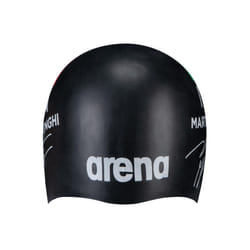 Arena Signature Collection NicolMartinenghi Autograph Unisex Adult Molded Silicone Swim Cap for Training and Racing  One Size Fits Most  Black