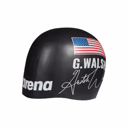 Arena Signature Collection Gretchen Walsh Autograph Unisex Adult Molded Silicone Swim Cap for Training and Racing  One Size Fits Most  Black