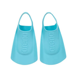 arena Unisex Kids Junior Swim Training Fins for Lap Swimming  Open Heel and Hydrodynamic Slits  Sky  Size 3-3.5 US