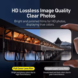 For iPhone 16 15 14 Plus 12 13 Mini 11 Pro Max All Inclusive Camera Lens Tempered Glass Screen Protector - iPhone 13