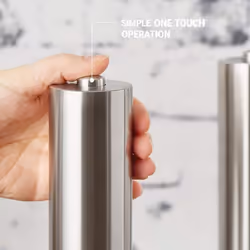 New Electric Salt and Pepper Grinder Set (Batteries not included) - Automatic Adjustable Shakers - Stainless Steel Powered