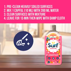 Surf Passion Bloom Disinfectant Cleaner 240ml x6 Tropical Lily Scent