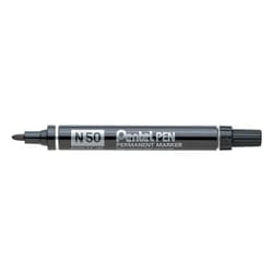 Pentel N 50 permanent marker Bullet tip Black 12 pc(s)