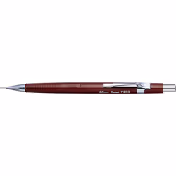 Pentel 0.3mm P200 Series Mechanical Pencil Lead with Brown Barrel