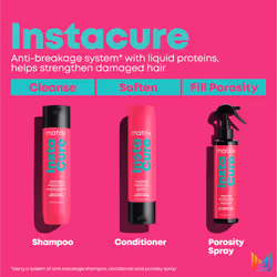 Instacure Anti-Breakage Spray, Smoothing Porosity Spray, Nourish & Strengthen Dry Hair with B5 & Liquid Protein, Reduces Breakage, Frizz Control, For - Additional view 4