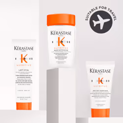 KÃ©rastase Nutritive Travel-Size Discovery Gift Set, Hydrating Shampoo, Conditioner and Blow Dry Milk, Richly Nourishing Routine For Dry Hair, Protein
