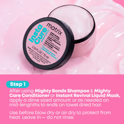 Instacure Anti-Breakage Leave In Cream, For Damaged Hair, Repairing Formula, With Citric Acid and Squalane, Strengthens From the Inside, Smooths and - Additional view 5