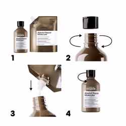 Absolut Repair Molecular professional sulfate-free shampoo for damaged hair refill 500 ml - Additional view 4