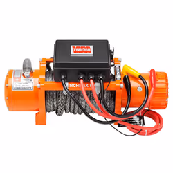 13,500lb 12V Electric Winch. 28m x 11mm Dyneema Rope.