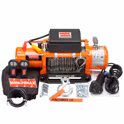 13,500lb 24V Electric Winch. 28m x 11mm Dyneema Rope.