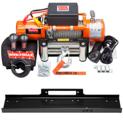 13,500lb 24V Electric Winch. 26m x 9.5mm Steel Rope. Flat Bed Mounting Plate.