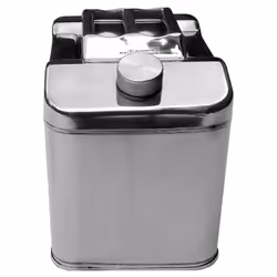 WINCHMAX Jerry Can 20ltr Stainless Steel. Fuel, Petrol, Diesel, Water. Compact Pattern.
