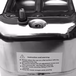 WINCHMAX Jerry Can 20ltr Polished Stainless Steel. Fuel, Petrol, Diesel, Water. Standard Pattern.