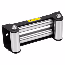 WINCHMAX Roller Fairlead, Large, Military Grade, Matt Black. Stainless Steel Rollers.