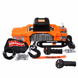 13,500lb 'SL'  24V Winch.  28m x 11mm Dyneema Rope.