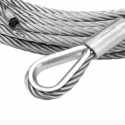 WINCHMAX Winch Cable/Wire Rope 26m x 12mm with 1/2 inch Clevis Hook. Suitable for winches up to 17,500lb